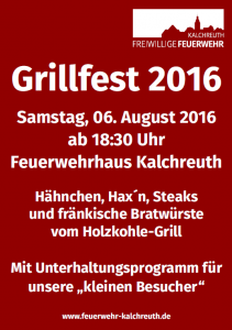 Plakat Grillfest 2016